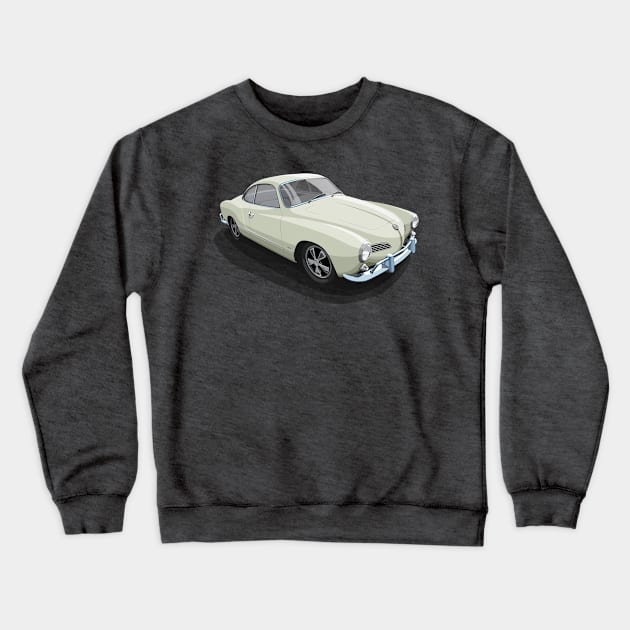 karmann ghia in beige Crewneck Sweatshirt by candcretro